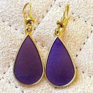 Vintage Laurel Burch Tear Drop Earrings